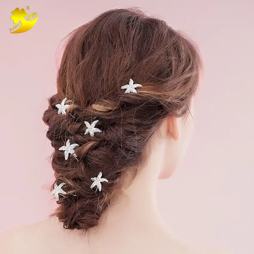 Xinyun Fashion Starfish Pattern U Hair Sticks Simple Bridal