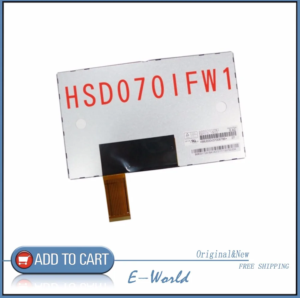  Original HannStar 7inch 40P TFT LCD Screen Car Display Panel HSD070IFW1-A00 HSD070IFW1 WSVGA 1024(R