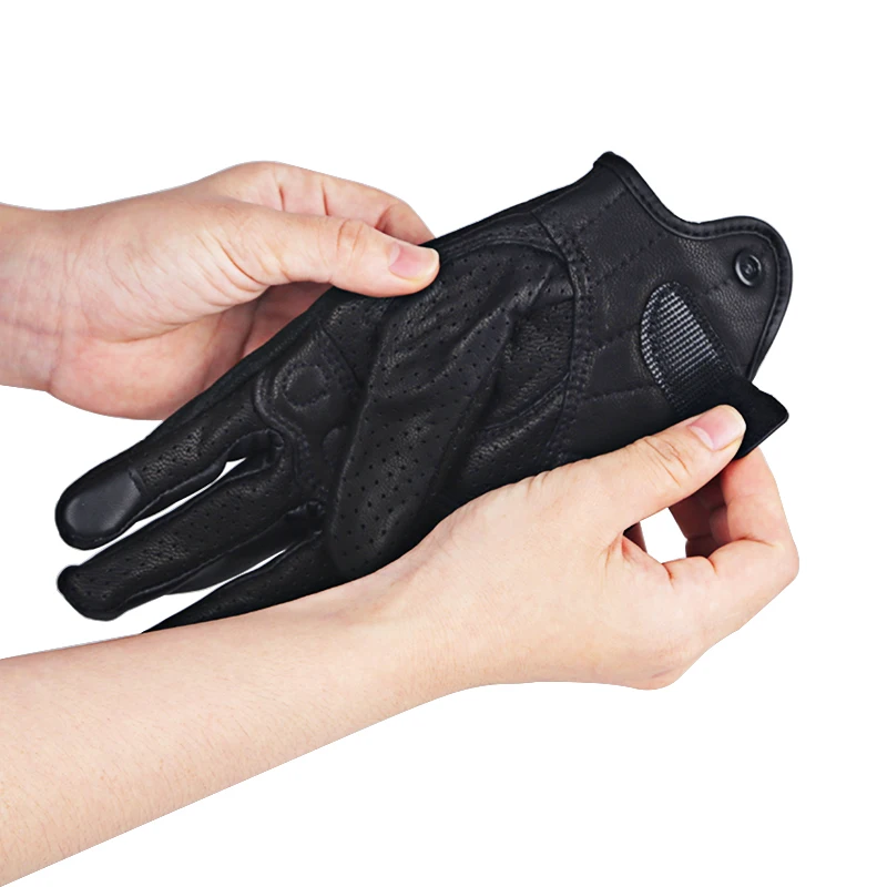 Женские мужские мотоциклетные кожаные перчатки с сенсорным экраном дышащие зимние летние перчатки мотоциклиста Водонепроницаемые Ретро перчатки