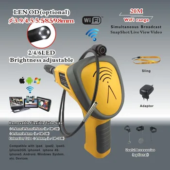 Billige Super Wi-Fi Endoskop, CMOS Endoskop Kamera, Cctv-kamera, Inspection Tool