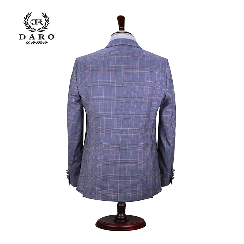 DARO мужской костюм 3 шт смокинг приталенный для свадебного платья Костюмы Блейзер брюки и жилет DR8189