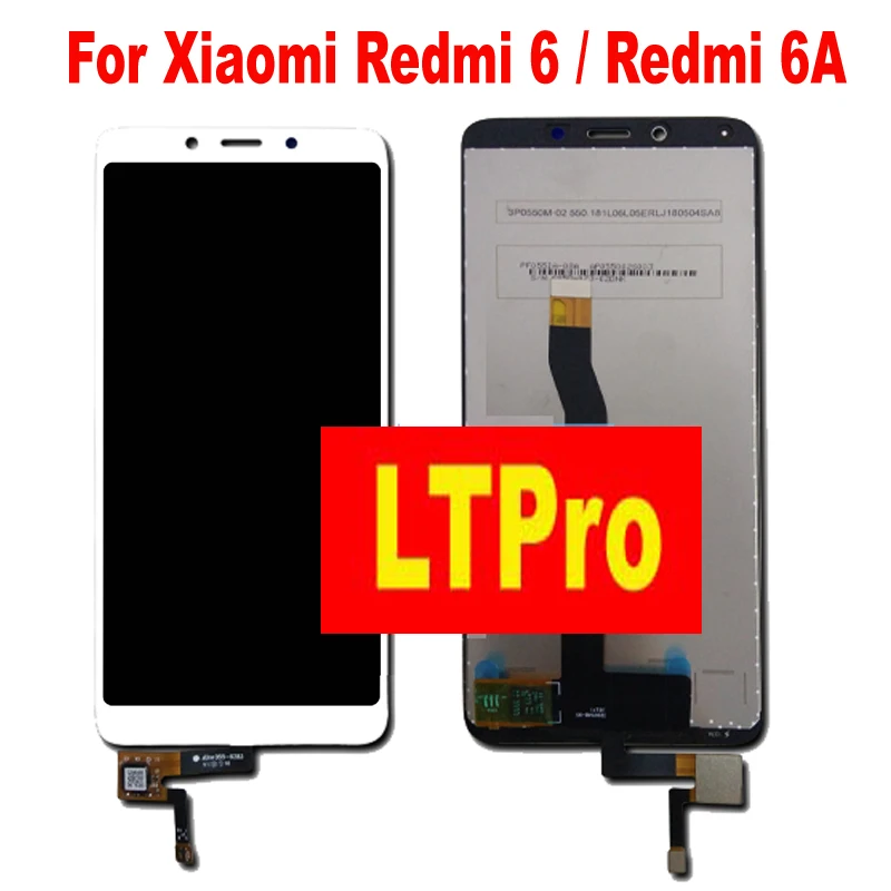 

LTPRO Tested Full LCD Display touch screen digitizer Assembly with frame For Xiaomi Redmi 6 Redmi6 redmi 6A Phone Sensor parts