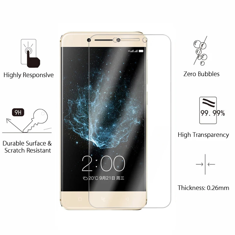 2 قطع TOLIFEEL 2.5D 9 H قسط الزجاج المقسى ل Letv LeEco لو S3 شاشة حامي واقية فيلم ل Letv s3 X622 X522 X626