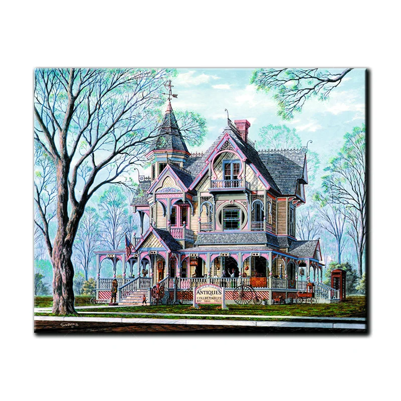

5D diamond painting full drill square DIY diamond embroidery Forest Cabin Cross Stitch Full Round Mosaic Decoration Gift B1103