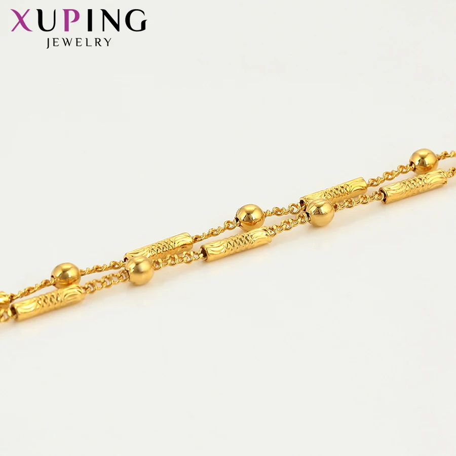 Xuping элегантное романтическое ожерелье из чистого золота с покрытием длинное ожерелье для женщин и мужчин ювелирные изделия на цепочке вечерние подарки S200.5-45673
