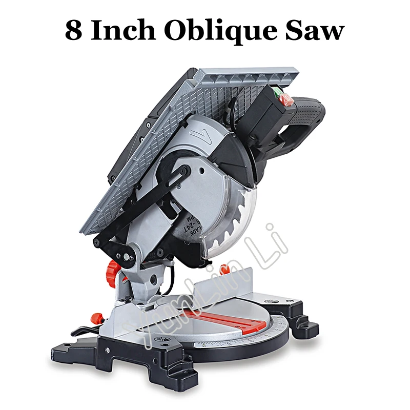 8 Inch Oblique Saw Multi-function Table Cutter Compound Cutting Machine All Copper Motor Miter Saw 92104E