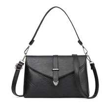 

NIGEDU Brand Women Messenger Bags Pu Leather Flap Women Handbag Lattice mother Shoulder Bags Small CrossBody Bag bolsa Totes
