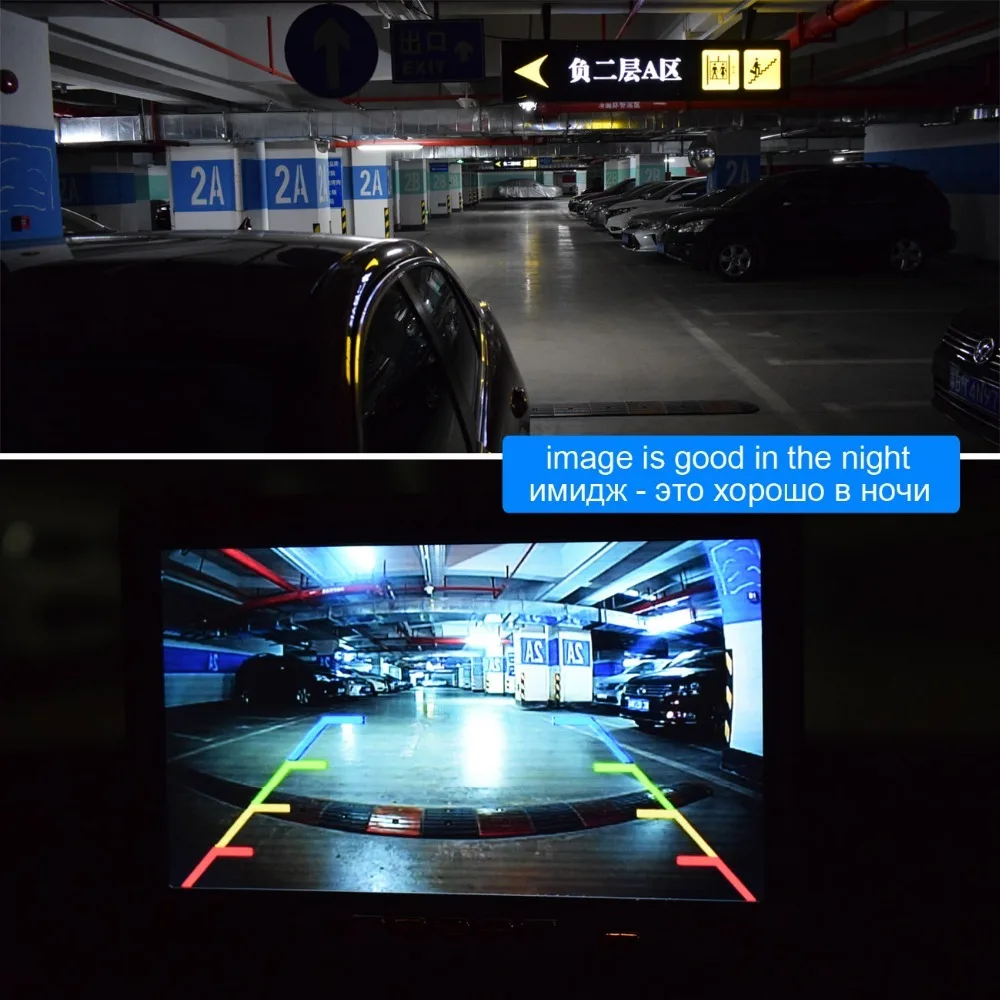 XCGaoon Metal CCD HD Car Rear View Camera Night Version Waterproof Wide Angle Backup Camera Parking Reversing Assistance