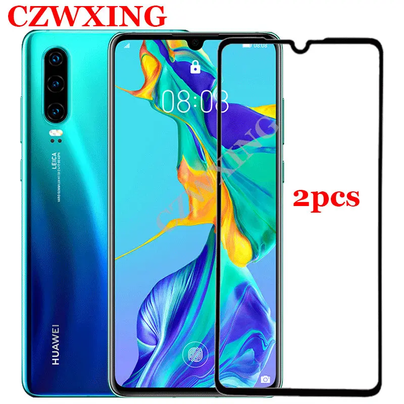 

2pcs For Huawei P30 Tempered Glass Screen Protector For Huawei P30 lite P30lite MAR- LX1M ELE-L29 P 30 Full Cover Glass Film