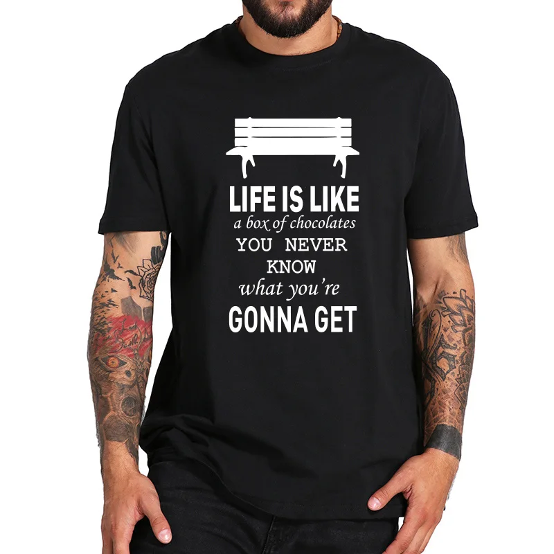 Life Is Like A Box Of Chocolates T Shirt Men Forrest Gump Tee