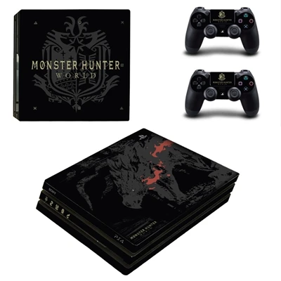 Лидер продаж игра Monster Hunter Мир кожи для Playstation 4 PS4 PRO консоли Стикеры и из 2 предметов контроллер Обложка наклейки для оформления - Цвет: YSP4P-1710