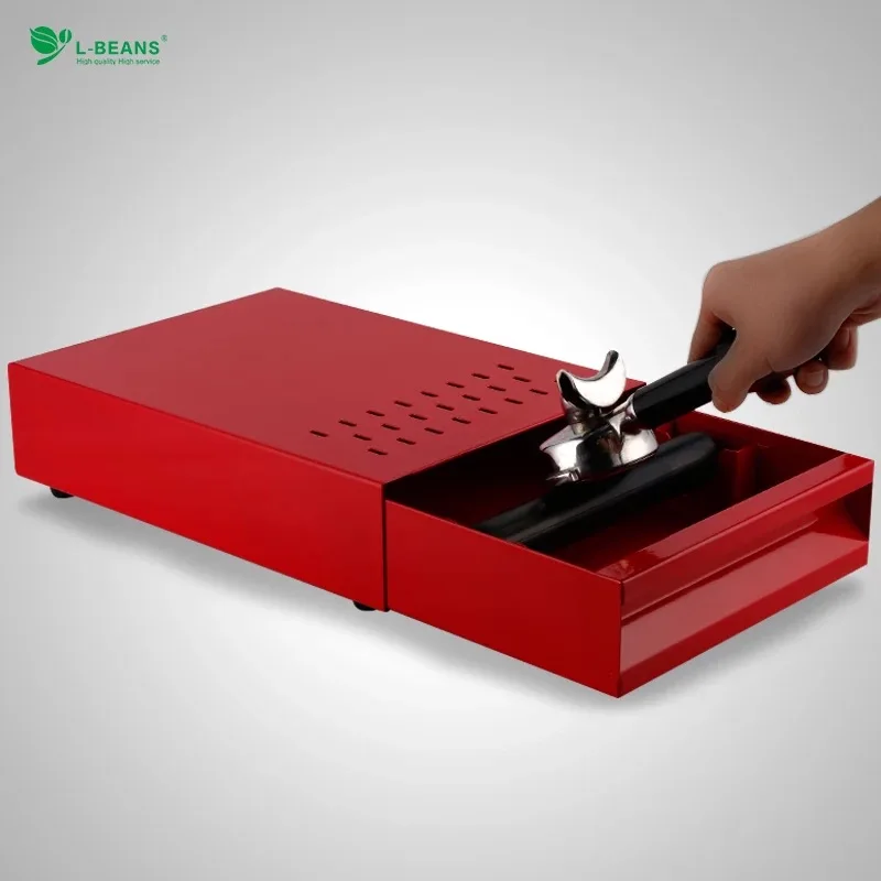 professional stainless steel Coffee Espresso grounds residue knock box drawer style for Barista Coffee Bar grounds container plastic coffee knock box new