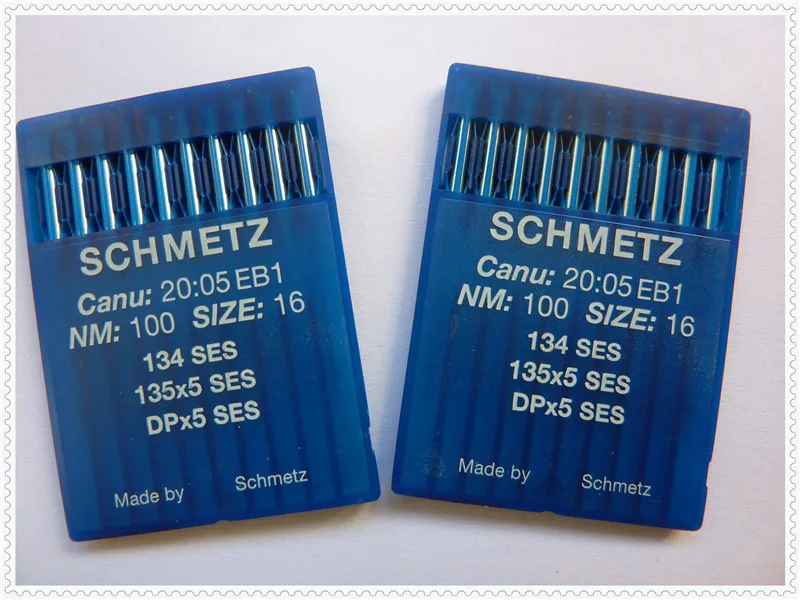 Швейные иглы SCHMETZ, DPx5 SES, 135x5 SES, 134 SES, 20 шт./партия, для промышленных швейных машин Bartack