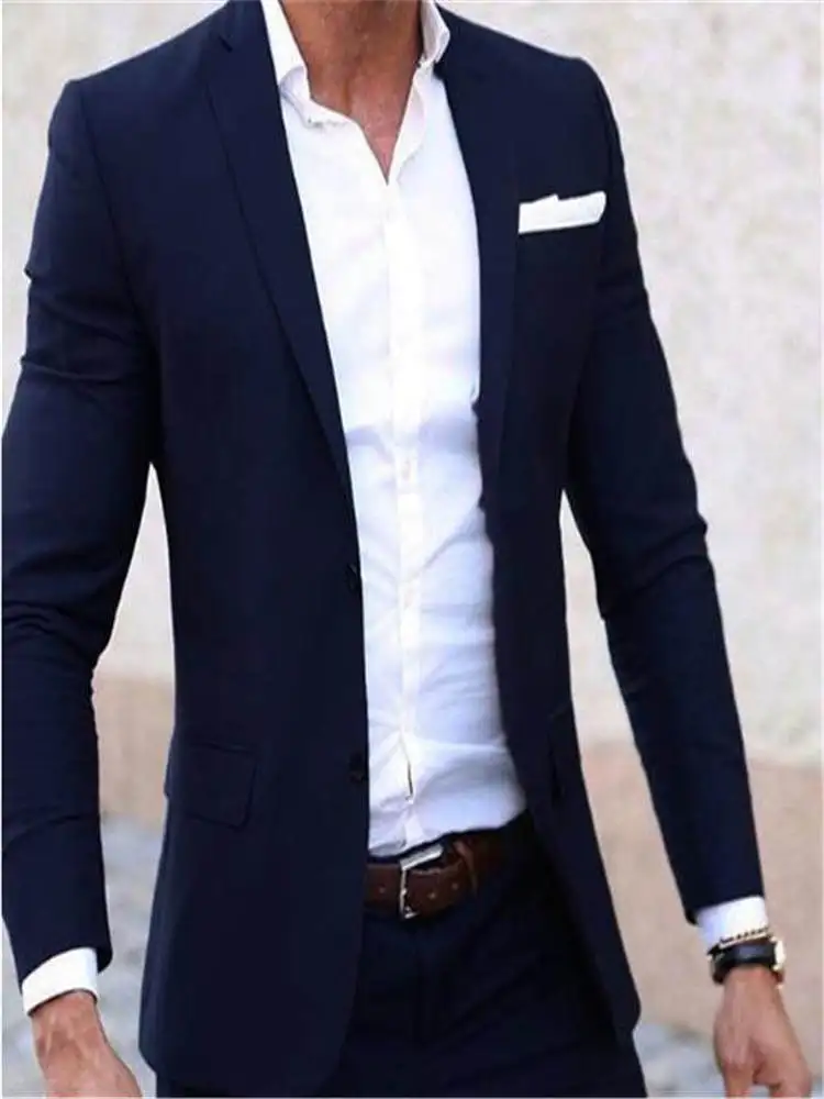 2018 классический костюм жениха под заказ смокинги для мужчин костюм Slim Fit Terno Masculino мужской свадебный костюм 2 шт. (куртка + брюки + галстук)