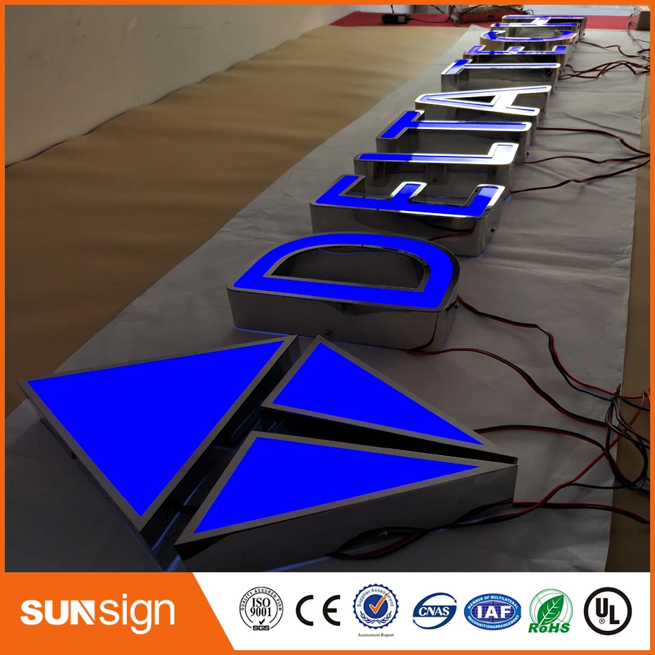 

Custom name board designs shop signs storefront sign led frontlit board in mall