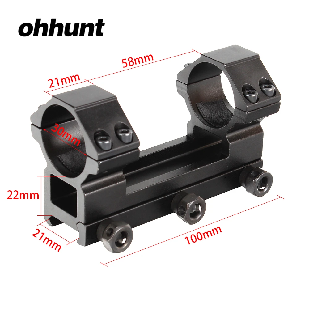 Ohhunt 30 مللي متر رفيعة 20 مللي متر Picatinny ويفر السكك الحديدية خواتم جبل الصيد التكتيكية بندقية نطاق يتصاعد قوس اكسسوارات