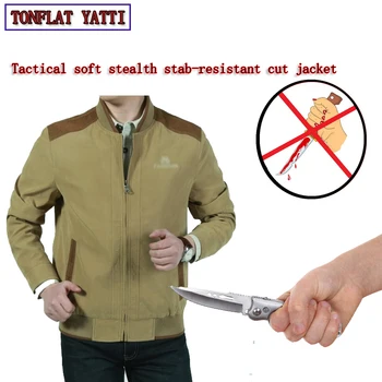 

Self Defense Stab-resistant Cut-proof Jacket Soft Fashion Swat Police Tactical Military Safety Protective Equipment Clothing New