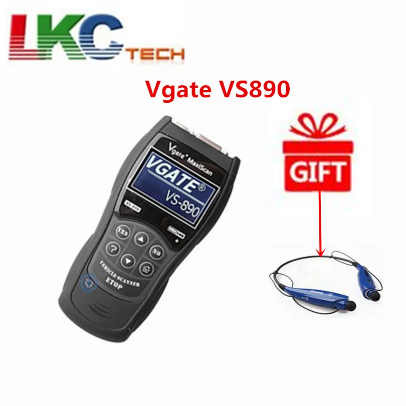 2018 A+ Quaility Vgate MaxiScan VS890 OBD2 Code Reader Universal VGATE VS890 OBD2 Scanner Car Diagnostic Tool