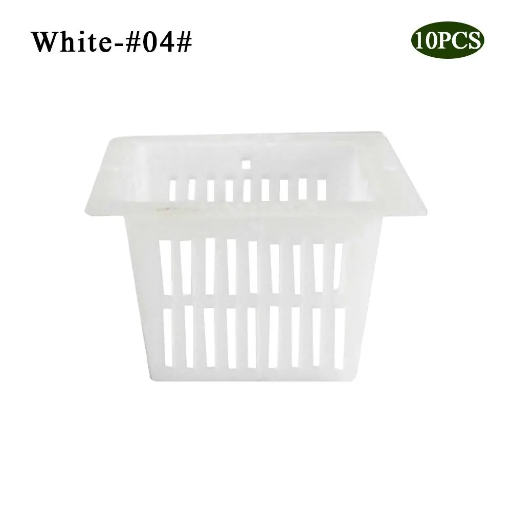 Hydroponic Plant Planting Basket Heavy Duty Mesh Pot Net Cup Basket Hydroponic Aeroponic Plant Grow Garden - Цвет: White4