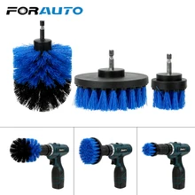 3 pz/set Trapano Scrubber Corredo della Spazzola Auto Spazzola per le Mattonelle di Stucco Auto Barca RV Vasca Cura dell’auto Strumento di Pulizia Duro Setole Morbide auto Detailing