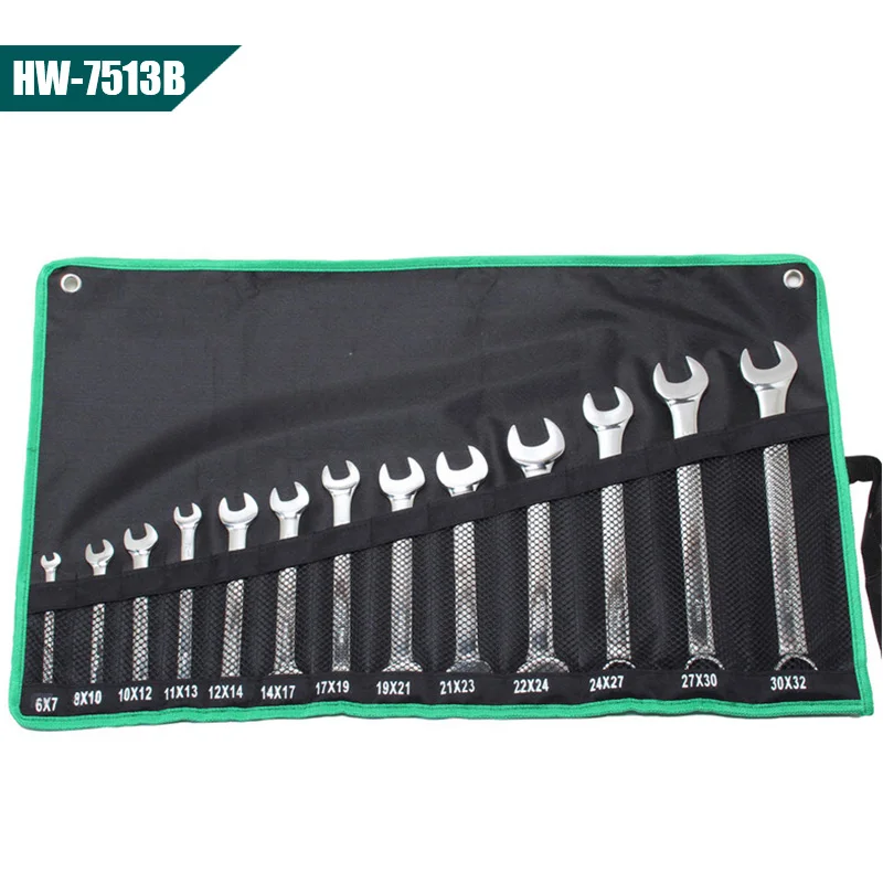 

Dual-use wrench set, duo set, complete set of open end wrench, dual-use double-head maintenance machine repair ferramenta