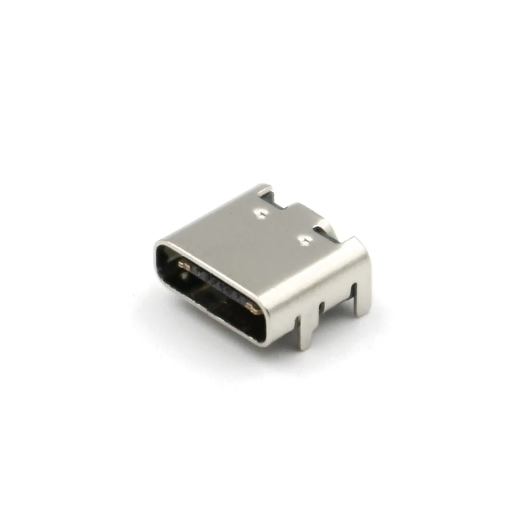 10 шт. USB 3 1 тип C 16 контактный женский разъем для зарядки печатной