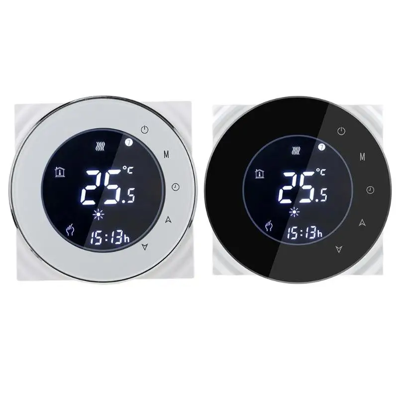 

Negative LCD Touchscreen Programing Thermostat Water Heating Home Temperature Controller NTC Sensor