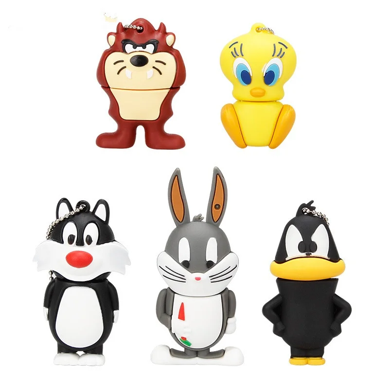 

XIWANG 100% Real Capacity Mini Cute Rabbit Flash Drive High Speed 2.0 4GB 8GB 16GB 32GB 64GB USB U Disk pendrive Gift Lanyard