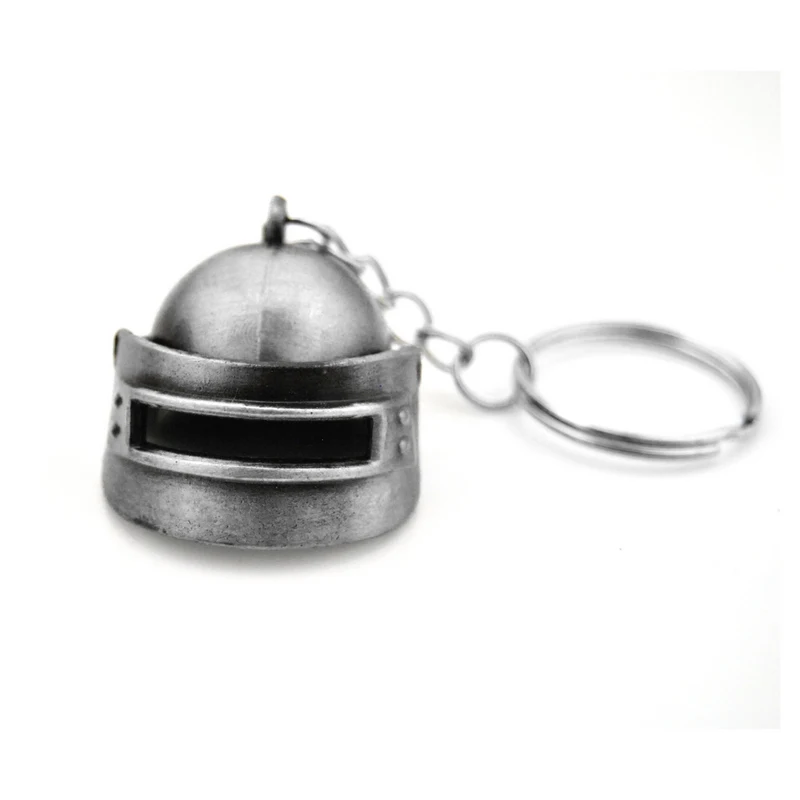 

2018 New Custom PUBG Keychain Men Jedi Helmet Anime Key Chain Metal Car Game Key Ring Banner Holder Jewelry Gift Souvenirs