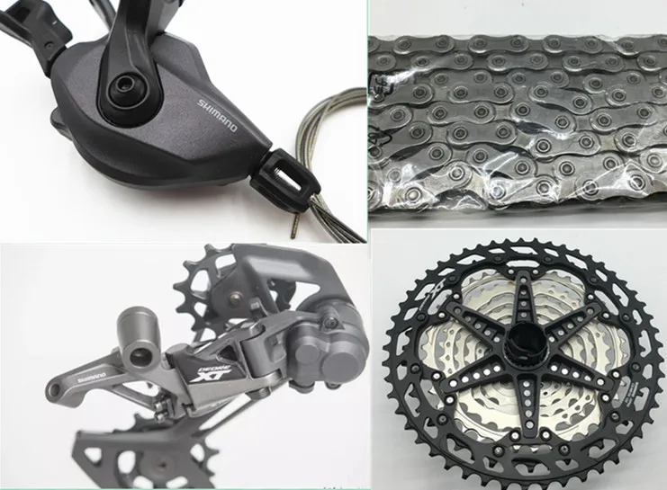 

SHIMANO derore xt M8100 groupset 12S rear derailleur + trigger shifter + cassette + chain 10-51T