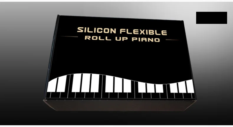 88 клавиш закатать Силиконовое пианино с 140 тонов, 128 ритмов, 30 демонстрационных песен рулон мягкая клавиатура пианино(черный