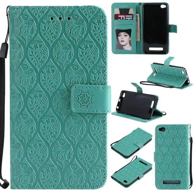 $US $5.96 For Xiaomi Redmi 4A Case 3D Embossing PU Leather Wallet Flip Case stand Hard Case for Xiaomi Redmi 