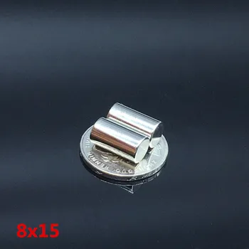 

50PC 8x15 mm neodymium magnet 8mm*15mm strong rare earth neodymium magnets 8*15 mm NdFeB permanent round magnetic 8mm x 15mm