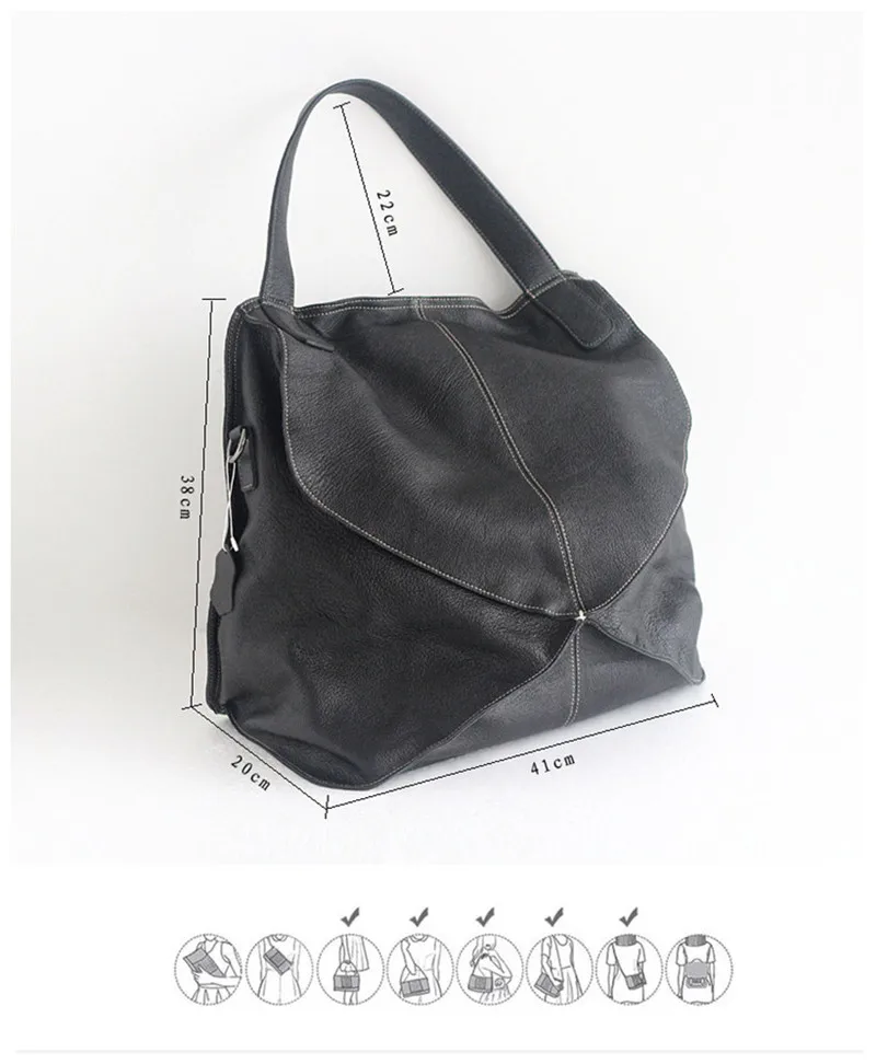 Натуральная кожа, модная сумка, сумки через плечо для женщин, Геометрическая большая сумка на плечо, Женская Роскошная брендовая кожаная сумка
