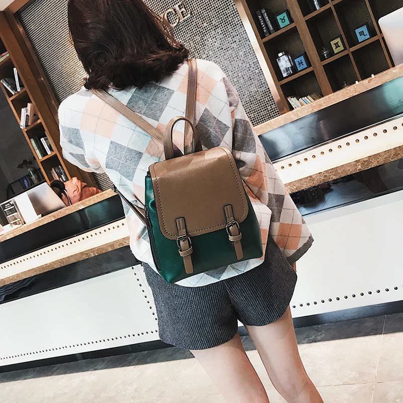 2018 Hot Fashion Women Backpack PU Leather Bag for Teenager Girls Women Backpack School Bags Top-handle Ladies Backpack Mochilas (25)