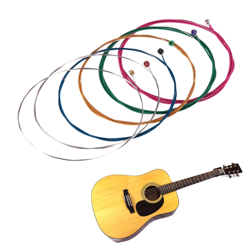 

6Pcs Orphee Q160C Silver Plated Folk Acoustic Guitar Strings Replacement Hexagonal Carbon Steel Silver Plated Guitar Strings