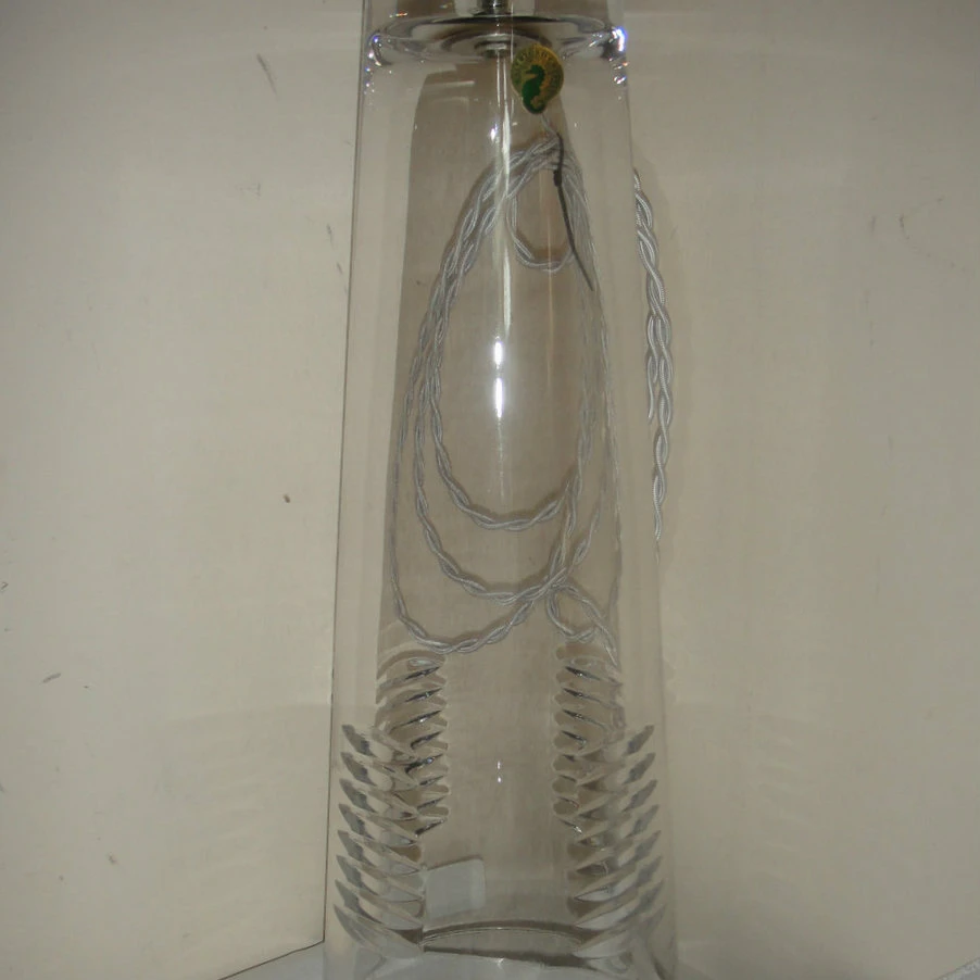 Waterford Astrum Clear Crystal Table Lamp  28 H (4)