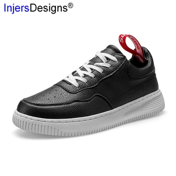 

Hot Sale Casual Sneakers Men Skateboarding Shoes Black&White Lace-Up Breathable Hard-Wearing Flat Fashion Trainers Men Mocasines