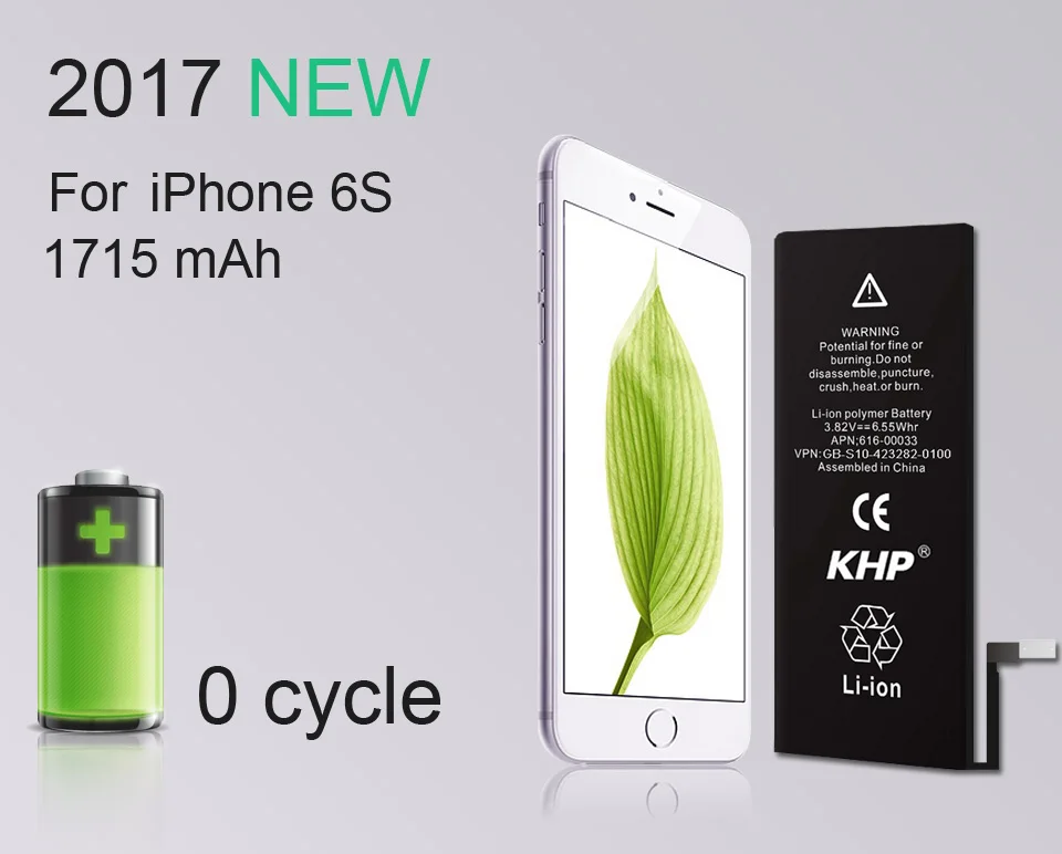 NEW 2017 100% Original KHP Phone Battery For iPhone 6S Capacity 1715mAh Repair Tools 0 Cycle Replacement Batteries Sticker (8)
