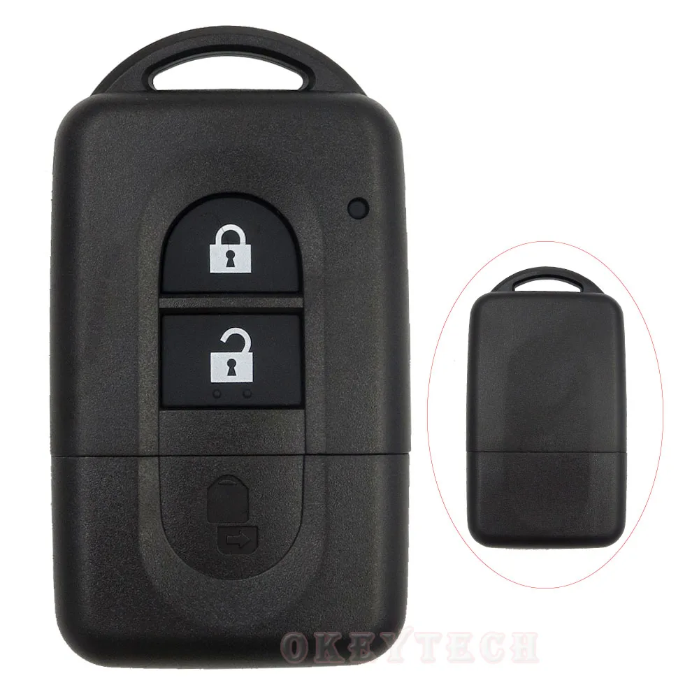 Корпус ключа дистанционного управления с 2 кнопками для Nissan Micra Xtrail Qashqai Juke Duke