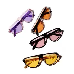 Прозрачные очки с большой оправой, летние, женские, унисекс, цветные линзы, солнцезащитные очки для женщин, мужчин, полная оправа, женские