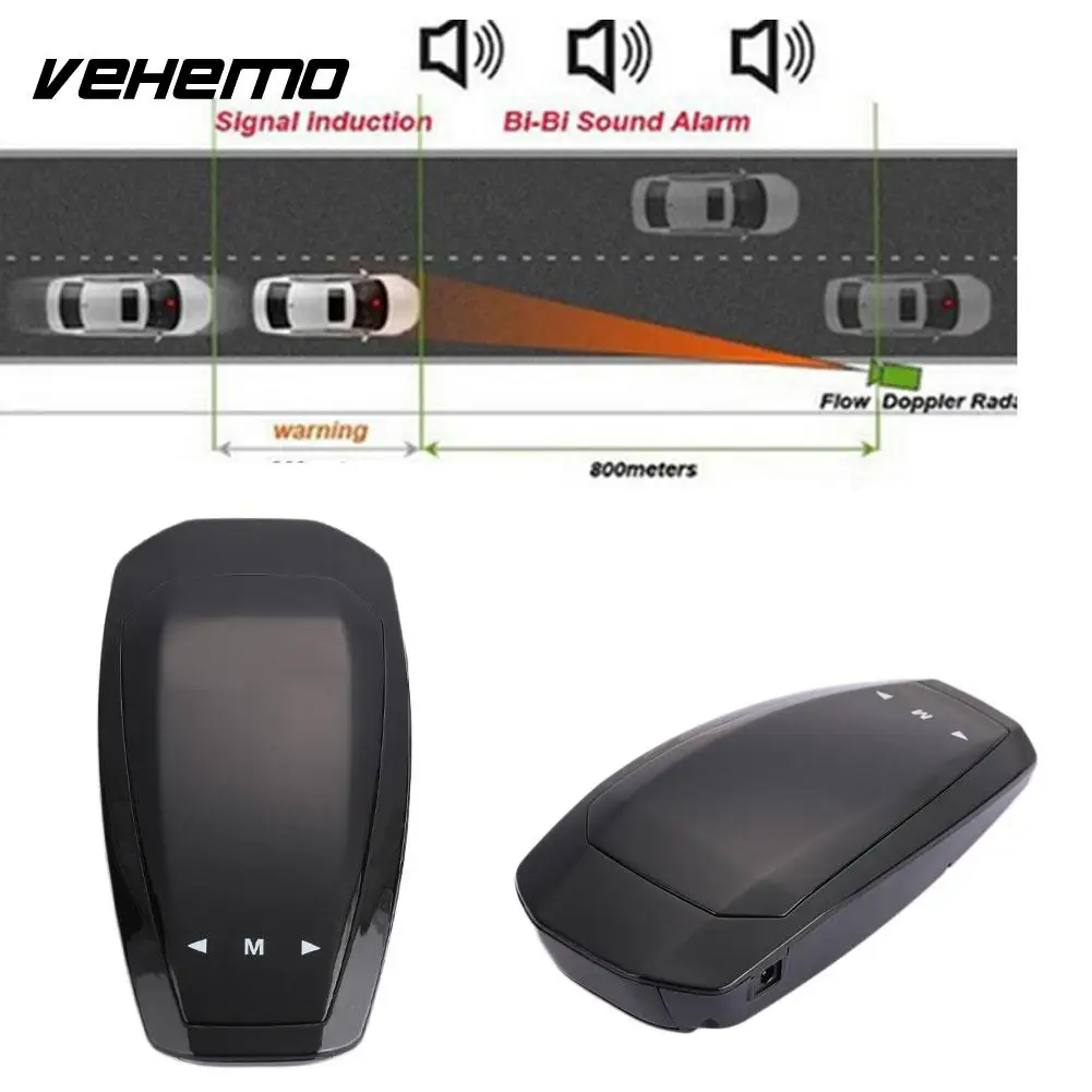 

VB Universal Car Radar Full Band Scanning Voice Alert Warning Vehicle Speed Control Drive Safely Tracker Touching Key