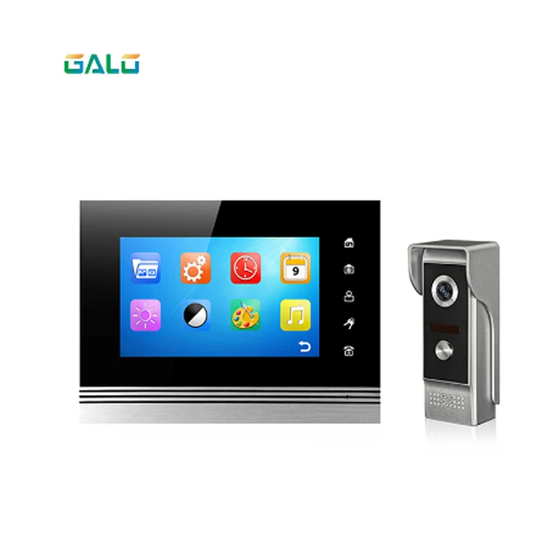 

New 7 inch Video Doorbell Monitor Intercom With 960TVL Outdoor Camera IP65 Door Phone Intercom System