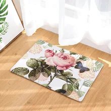 CAMMITEVER цветочный розовый Стрекоза винтажный коврик для коридора Asorbent бытовой Коврик для пола, кухни нескользящий коврик для спальни