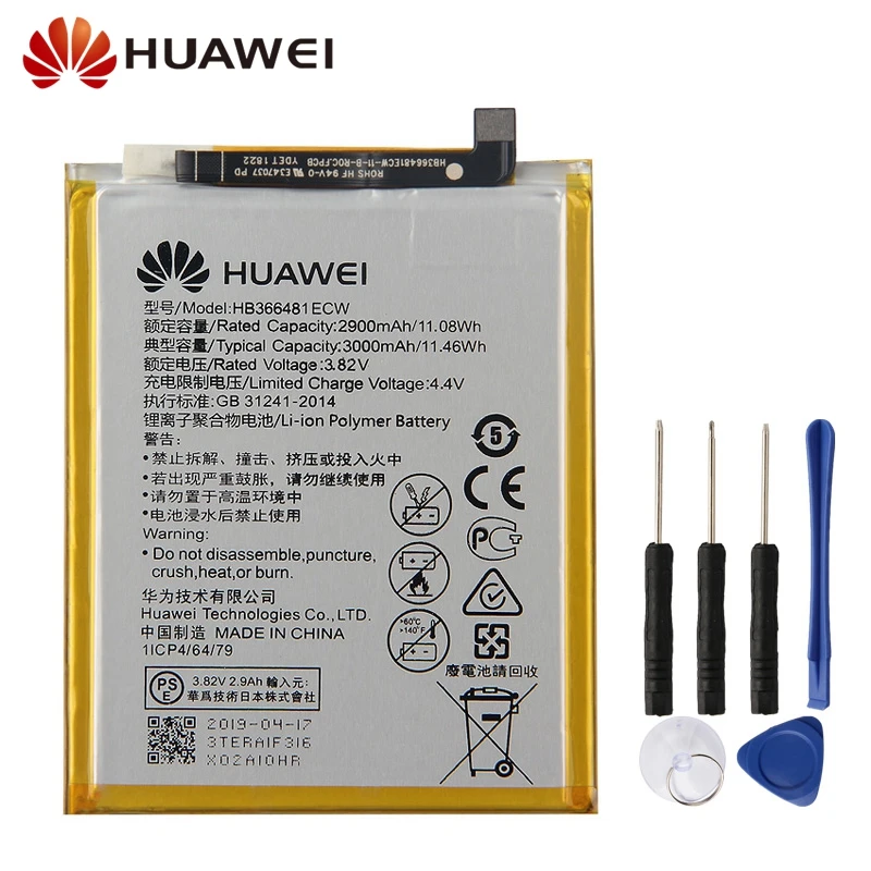 Сменный аккумулятор HB366481ECW для huawei P9 Lite honor 8 lite honor 5C Ascend G9 honor V9 Play аккумулятор 3000 мАч
