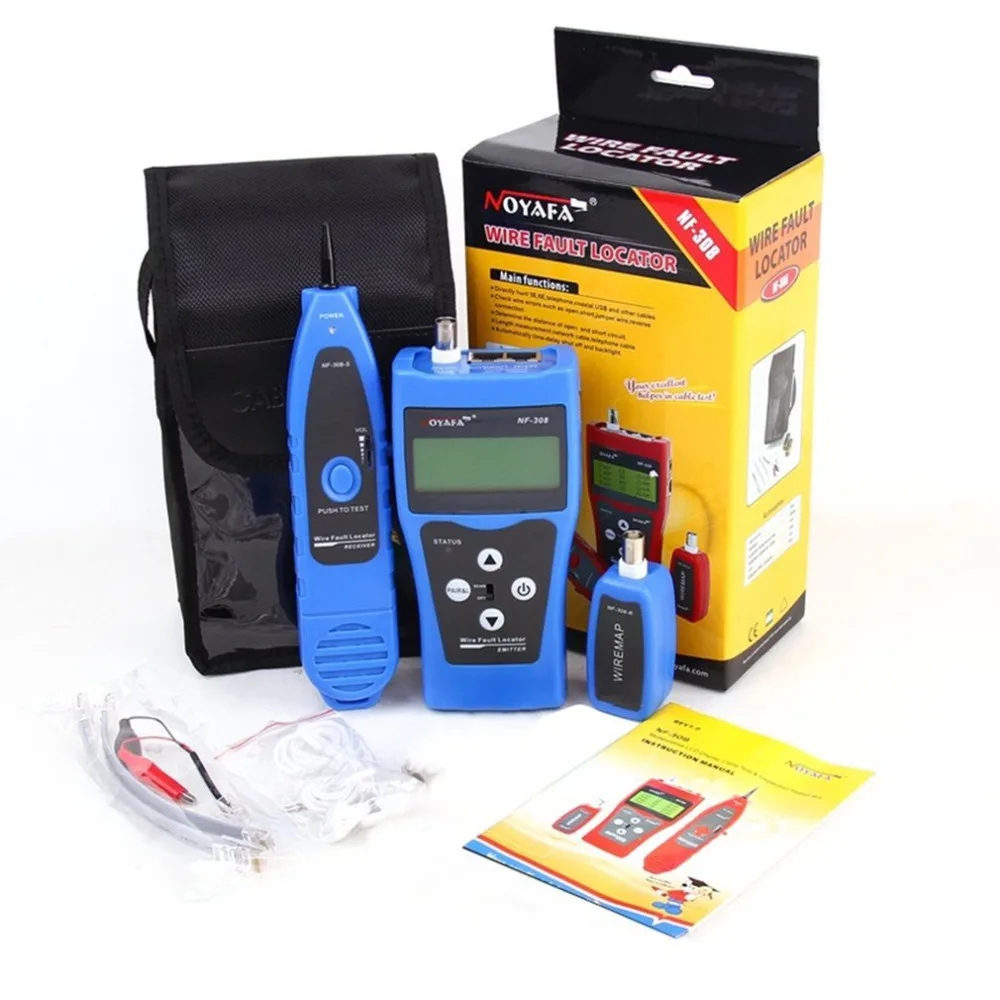 

Authenter Noyafa NF-308 Multipurpose LCD Display Network Telephone Cable Tester Tracker Line Finder Wire Tester Cable Locator