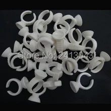 Малого размера, пластиковый кольцо для пигментов с разделением для пигментов 200 шт/партия Перманентный макияж Пигмент держатель