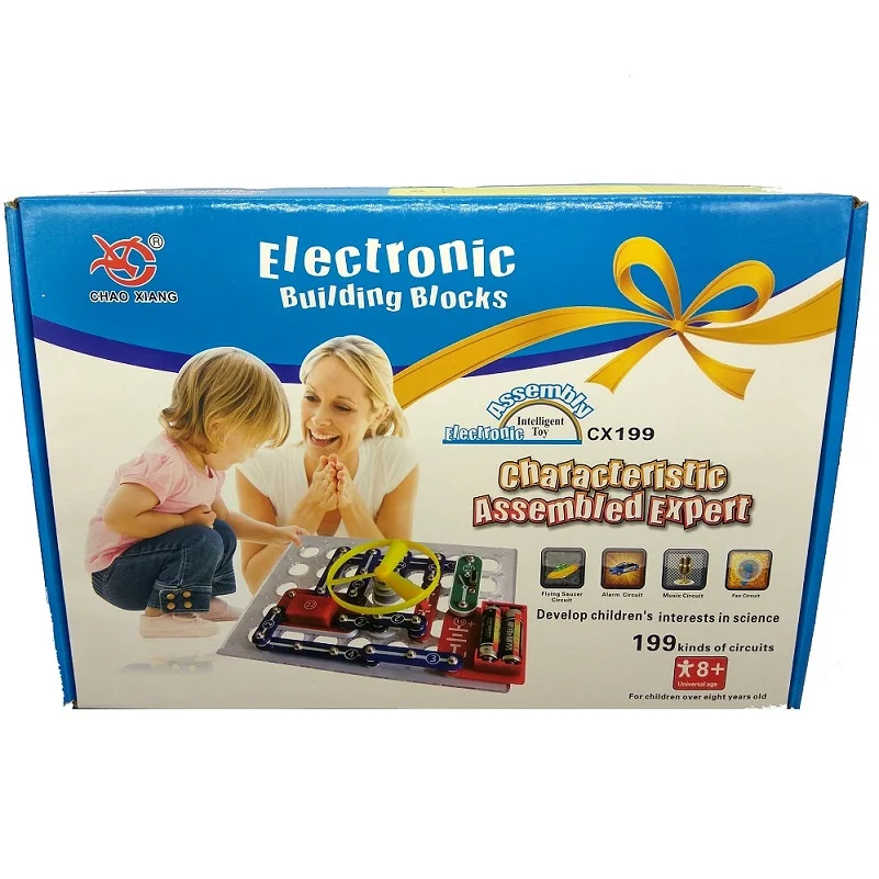 

199 Kinds Capture circuit Electronics Discovery Kit Electronic Building Blocks Assembling Toys for Kids