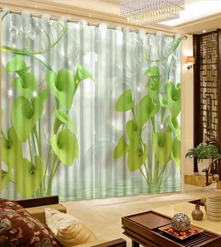 

2019 3D Curtains Flowers 3D Blackout Curtains Living Room Bedroom Hotel 3D Curtain Home Window