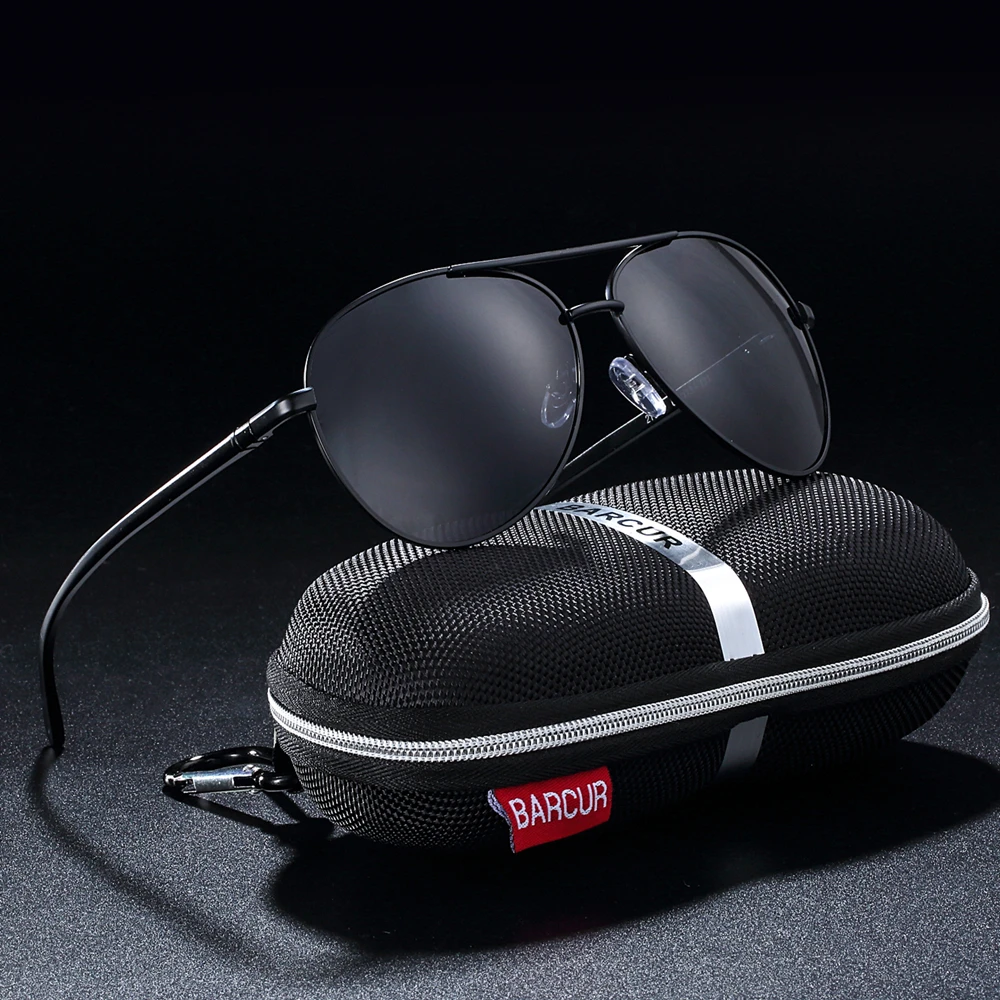

BARCUR Eyewear Accessories Men Sunglasses Male Hot Male Sun Glasses Polarized Sunglasses for Men Glasses